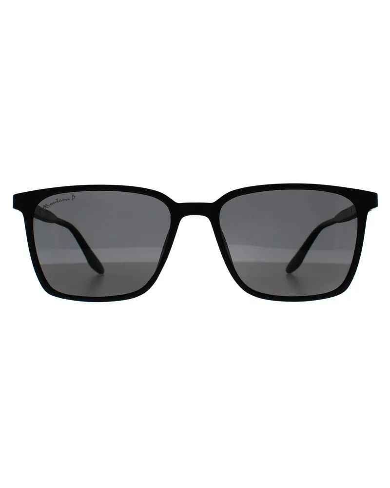 Montana Square Unisex Matt Schwarz Rauch Polarisiert MP186 Schwarz