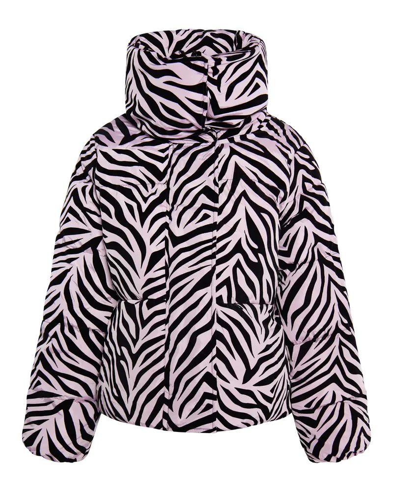FAINA Steppjacke mit Zebra-Print Damen Lila Zebra Animal-print