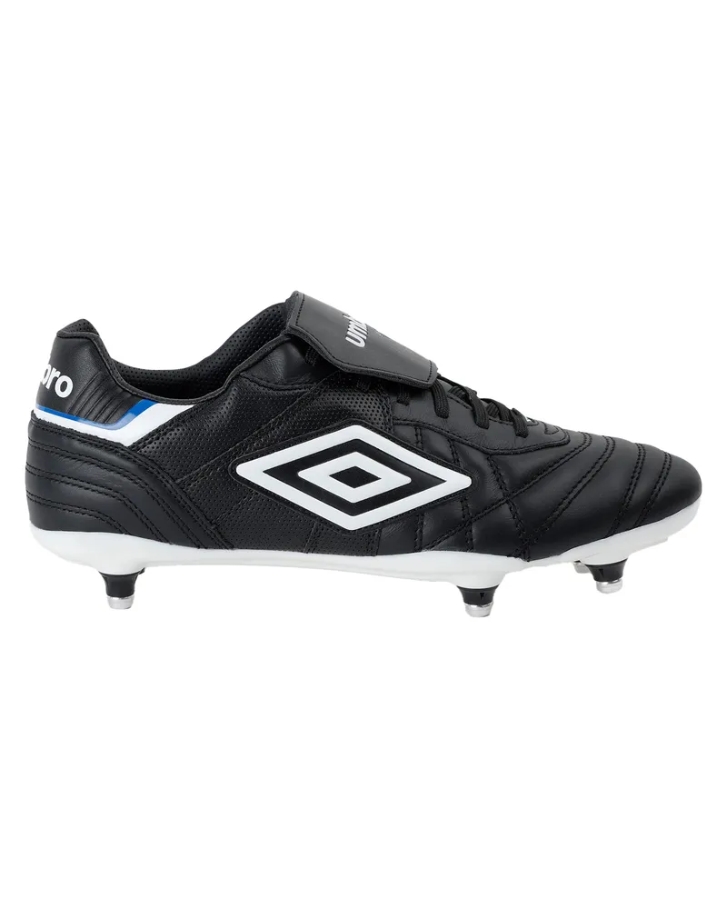 Umbro Herren Fußball-Stiefel "Speciali Eternal Team Sg", Leder (Schwarz/Weiß/Königsblau Schwarz