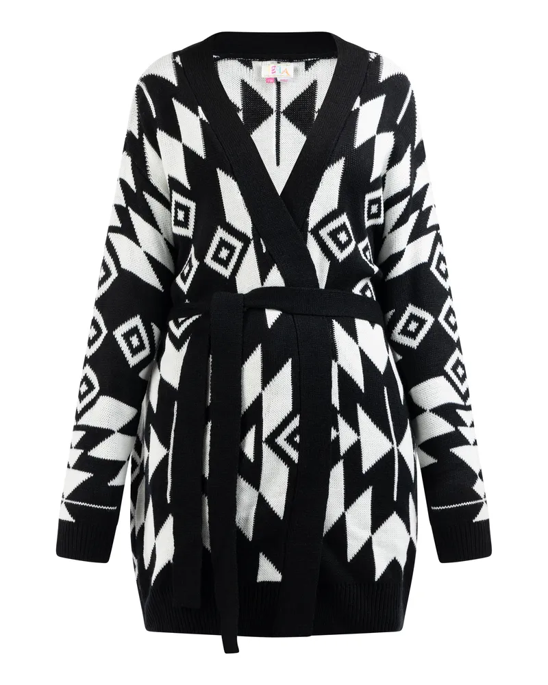 IZIA Cardigan ouvert en tricot gaya Schwarz