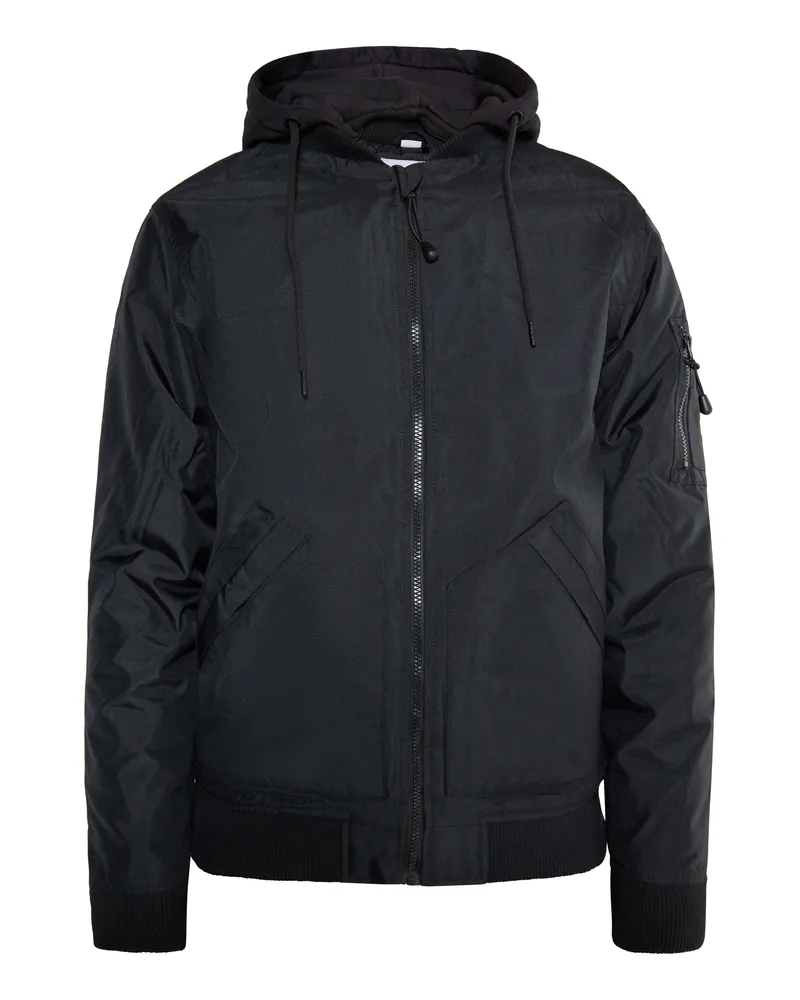 My Mo Bomberjacke Herren Schwarz Schwarz