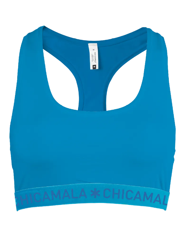 Muchachomalo Chicamala Racerback - Dames Sportbh Blau