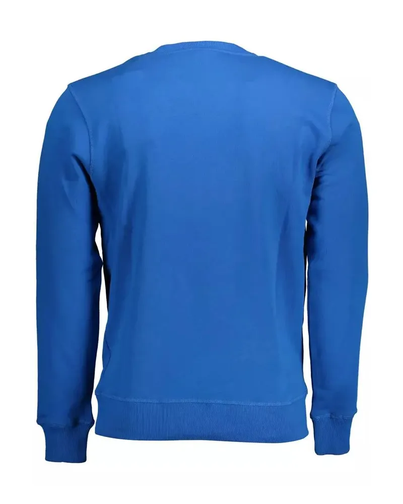 North Sails Crewneck Sweatshirt im klassischen Stil Mittelblau