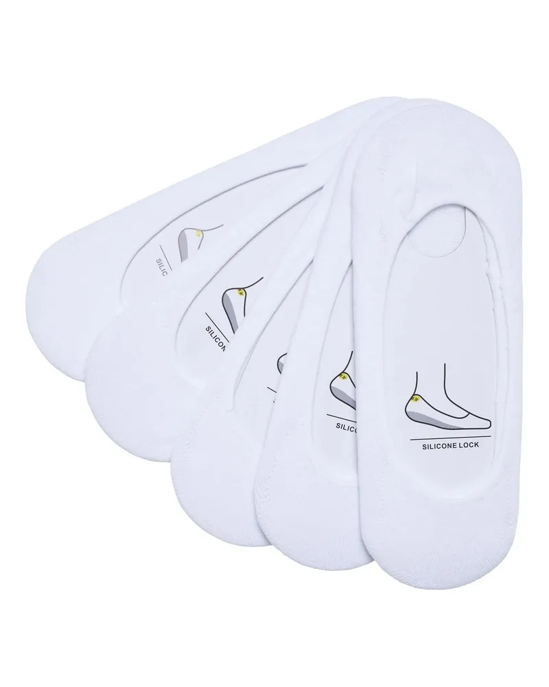 Urban Classics Invisible" Socken für Herren(5er-Pack) (Weiß Weiß