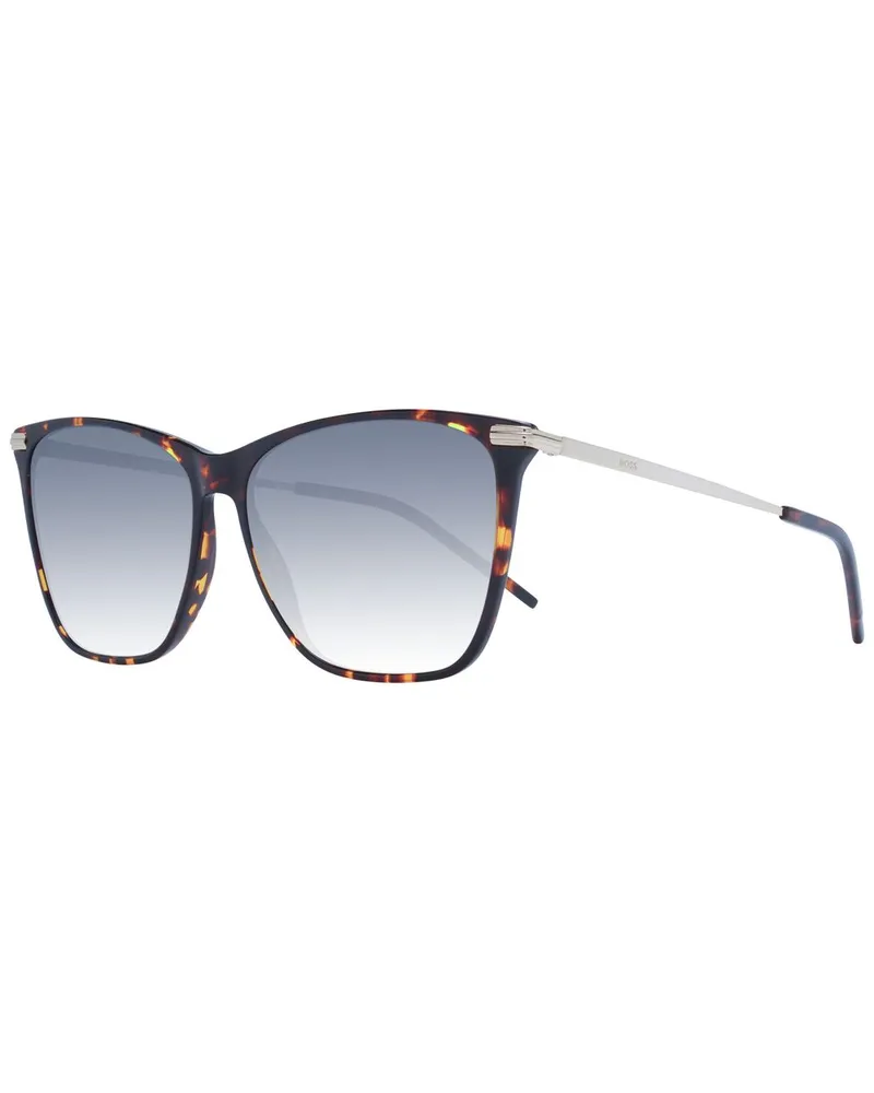 HUGO BOSS 0219s Schildkröten Quadratische Sonnenbrille Dunkelbraun