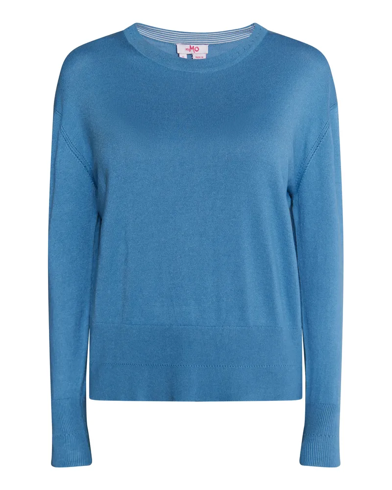 My Mo Strickpullover Damen Himmelblau Blau