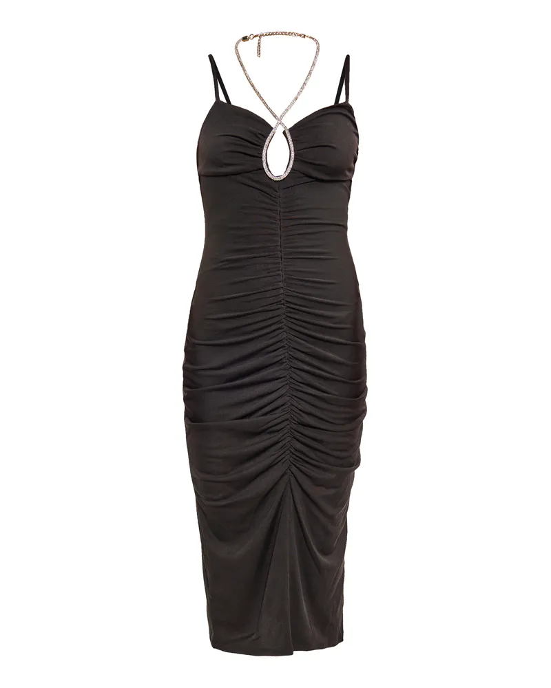 FAINA Kleid Damen schwarz Schwarz