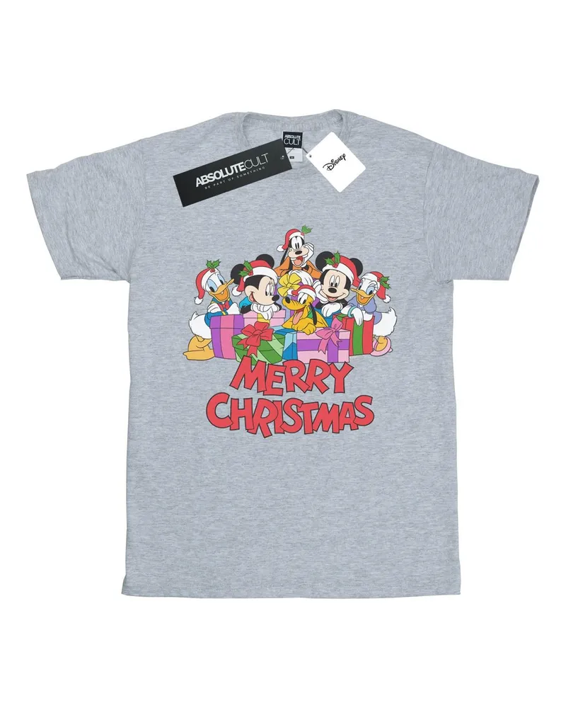 Disney Mickey Mouse and Friends" T-Shirt für Damen (Grau Hellgrau
