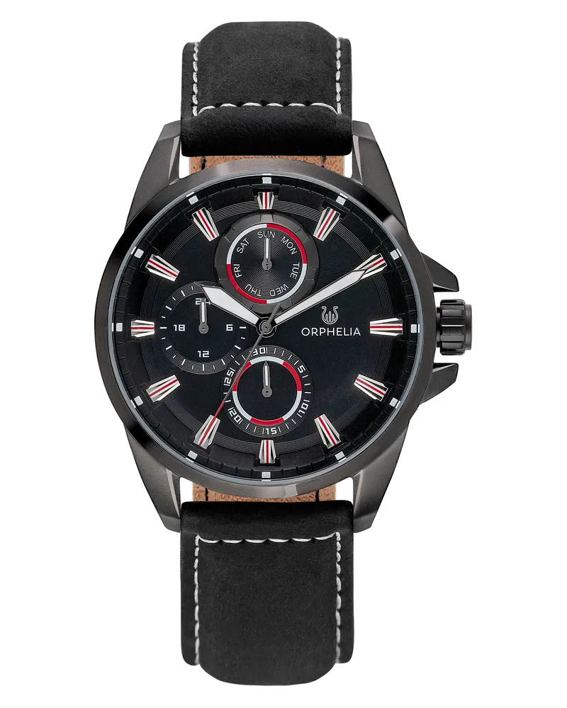 Orphelia Eddington Herren-Armbanduhr OR71900, schwarz Schwarz