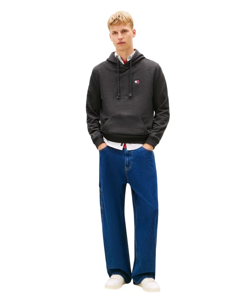 Tommy Hilfiger Kapuzenpullover für Herren (Schwarz meliert Grau