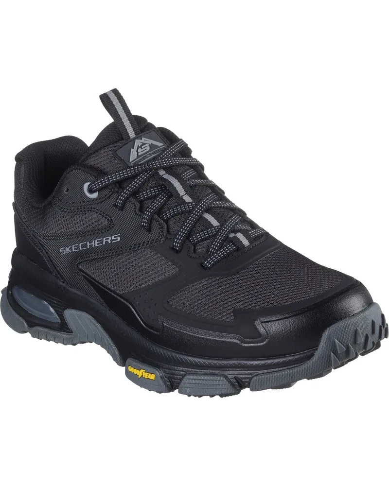 Skechers Skech-Air Sleek Envoy Leder Herren Wanderschuhe Schwarz Schwarz