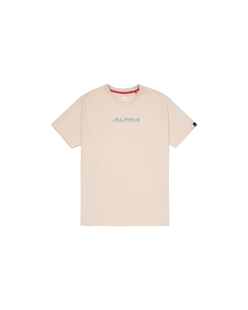 Alpha Industries Alpha Backprint Puff T-Shirt Beige