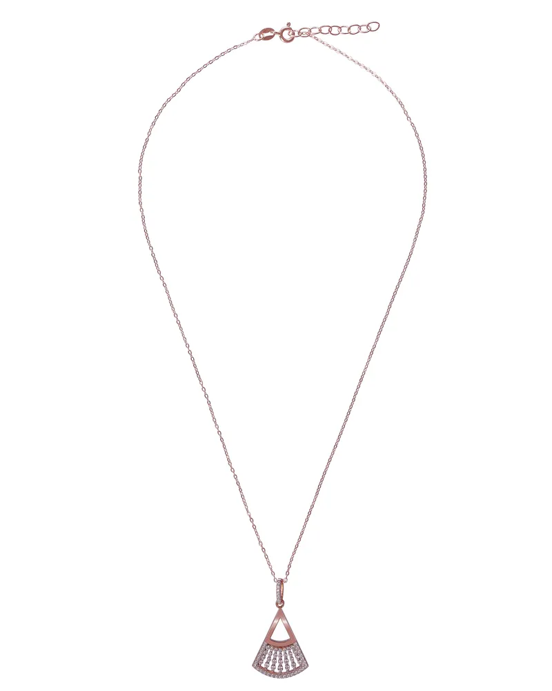 Orphelia Carina' Damen-Kette mit Anhänger aus 925er Sterlingsilber, Rosé, ZH-7436 Rosé