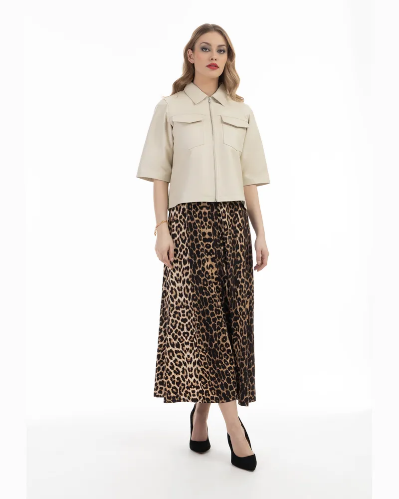 FAINA chemise en cuir Weiß