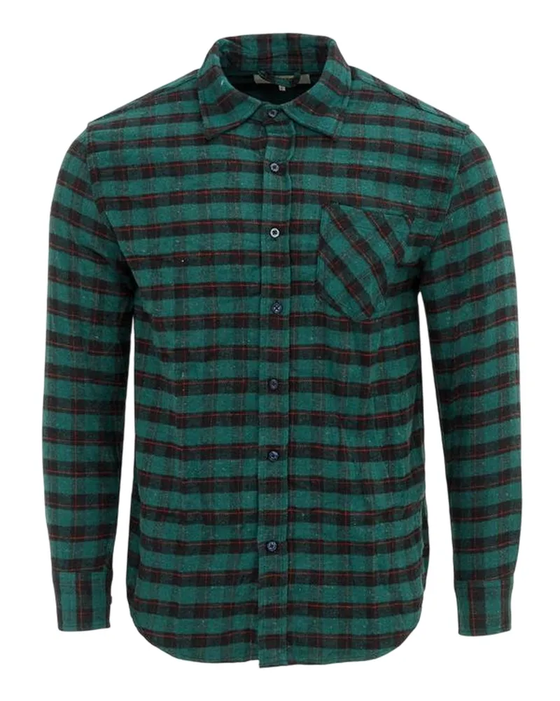 Firetrap Hemd für Herren (Grün/Schwarz Grün