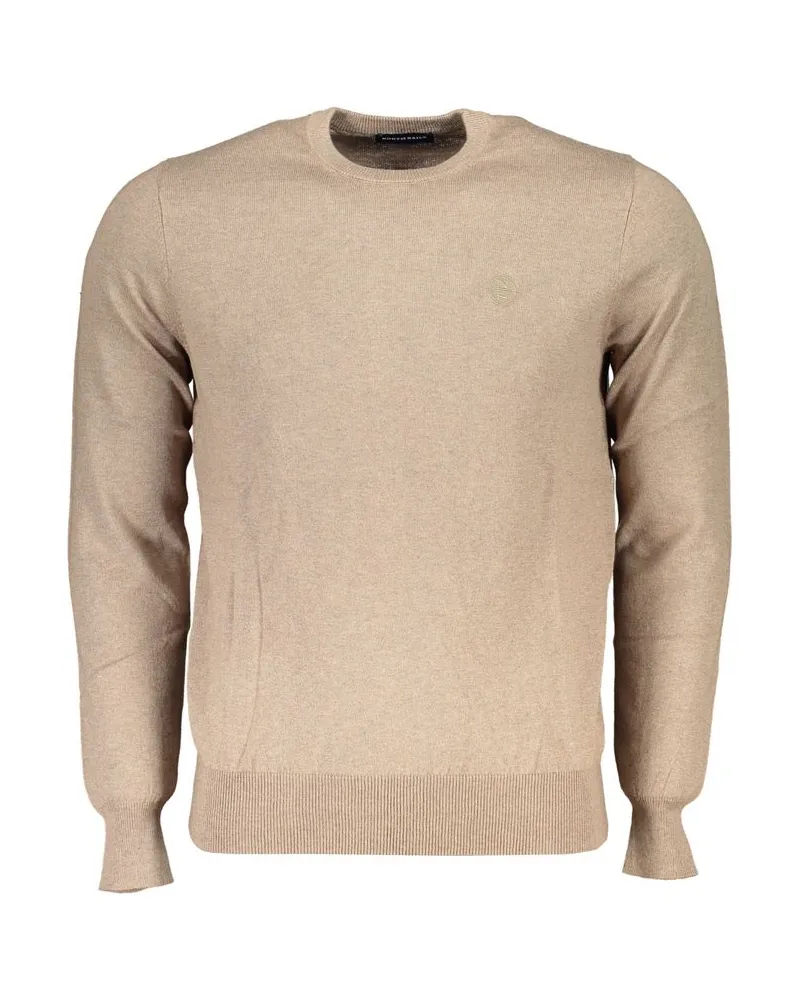 North Sails Crew-Neck-Pullover Beige Cognac