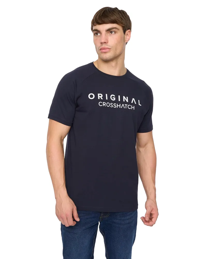 CrossHatch Chantlars" T-Shirt für Herren (Marine Marineblau