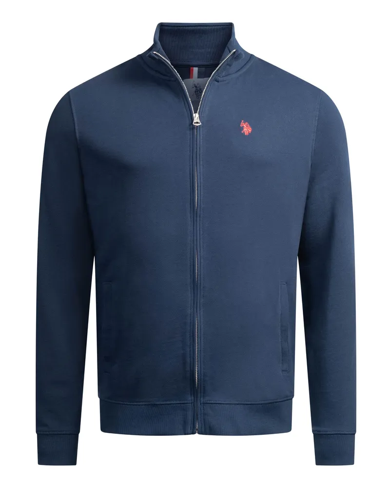 U.S. Polo Assn.  Herren Sweatjacke USKiian aus Baumwolle mit Reißverschluss Blau