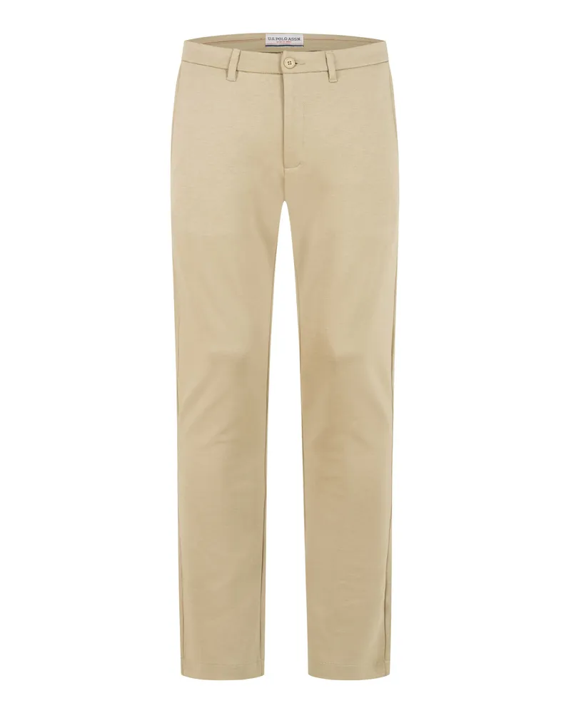 U.S. Polo Assn.  Herren Stoffhose mit normaler Passform Beige