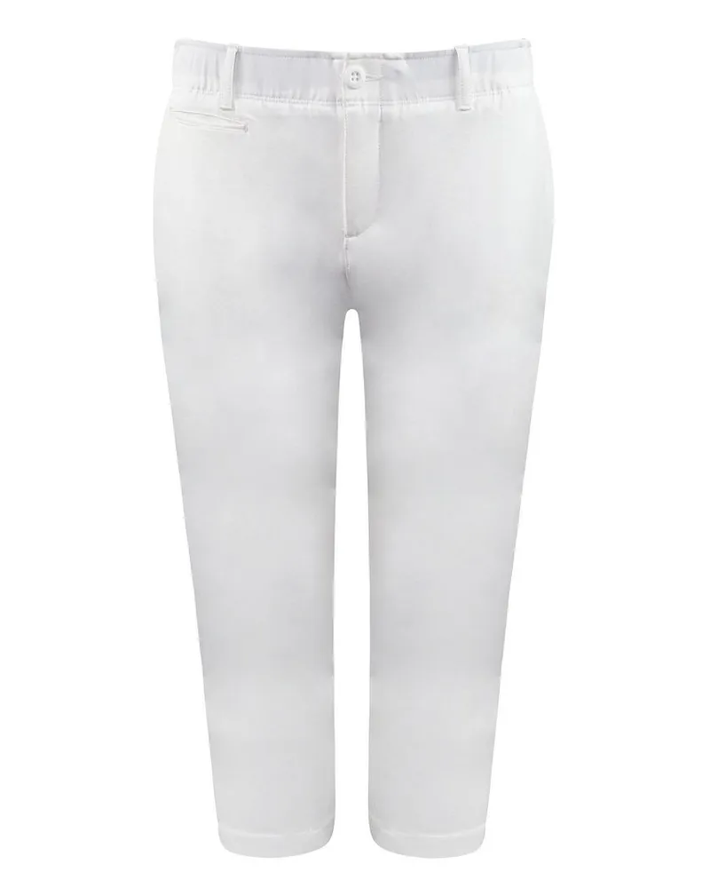 Under Armour Golf Heatgear White Womens Verbindungen Capri Hosen 1272364 100 Weiß