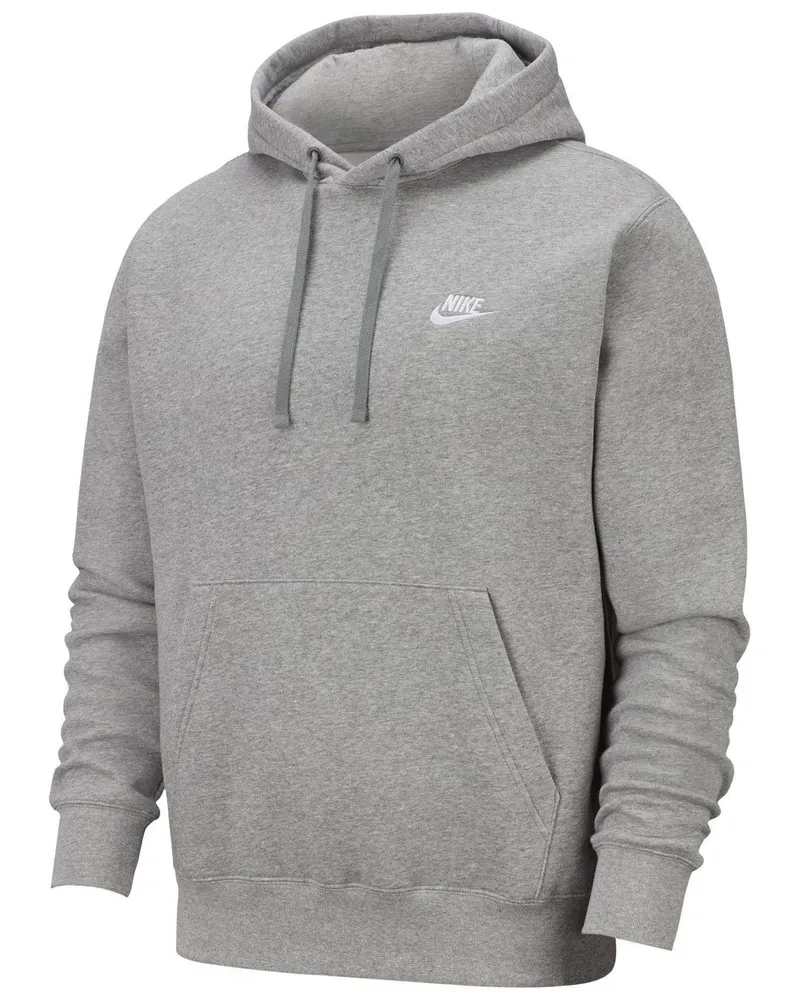 Nike Club" Hoodie zum Überziehen für Herren, Fleece (Grau Grau