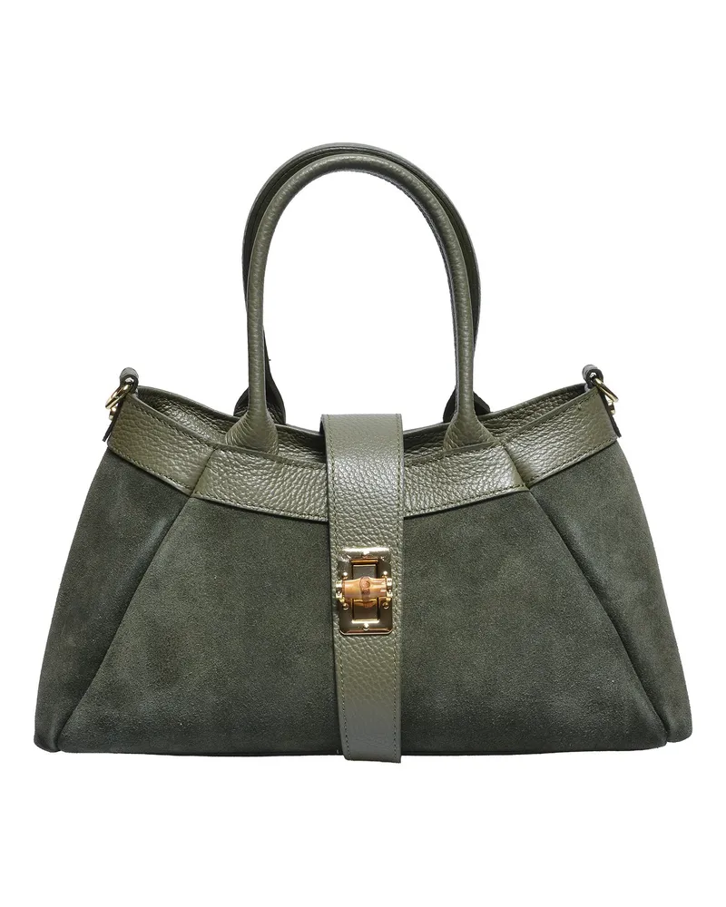 Isabella Rhea Grün Rindsledertasche Grün