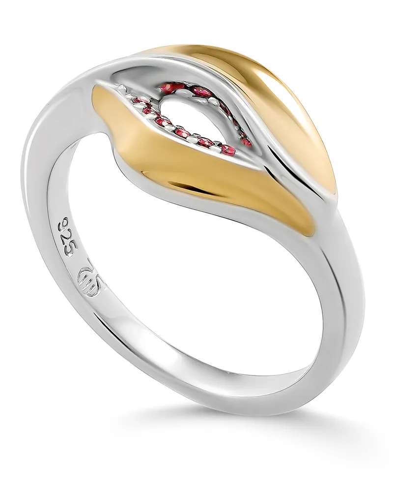 Orphelia Anet' Damen-Ring aus 925er Sterlingsilber – Silber/Gold ZR-7520/G Silber