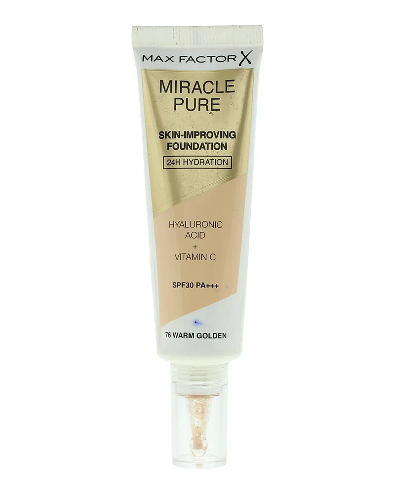 Max Factor Miracle Pure Fond De Teint Améliorant La Peau Hydratation 24h Spf30 #76-doré Chaud 30 ml 