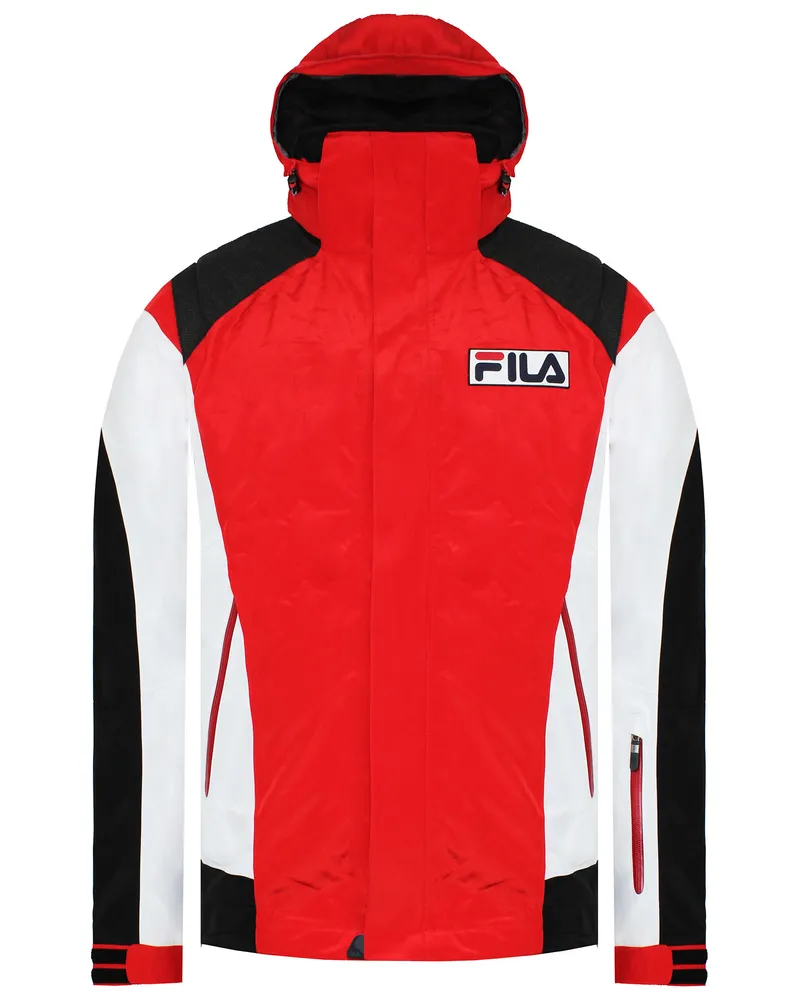 Fila Logo Mens Red Short Jacke Rot