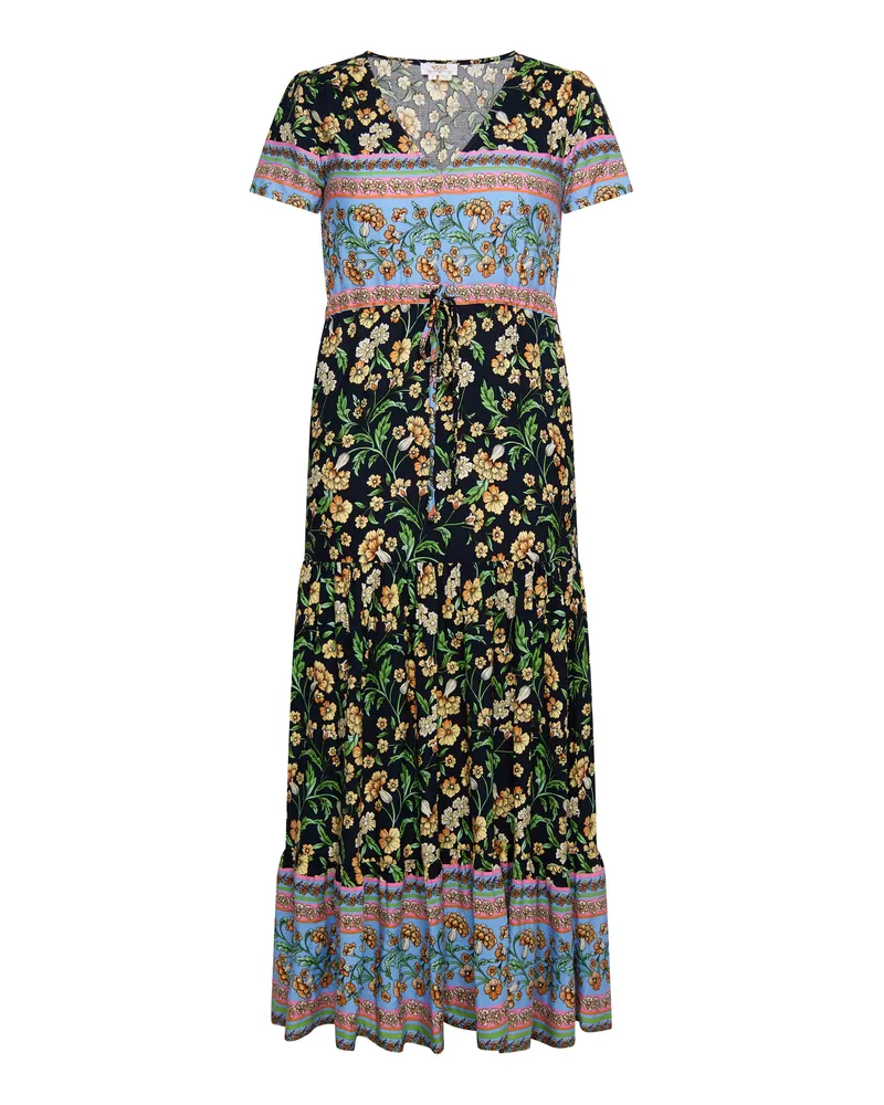 Usha Sommerkleid Damen Marine Mehrfarbig Marineblau