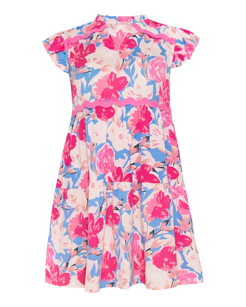 Usha Kleid Frauen rosa mehrfarbig Rosé