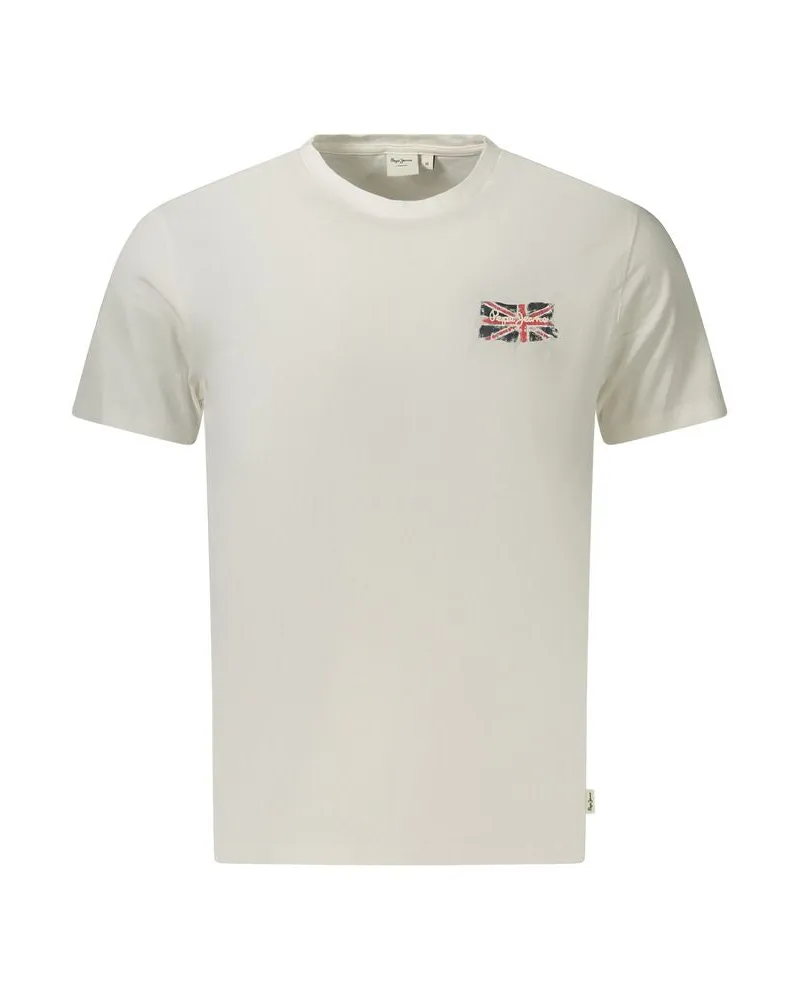 Pepe Jeans Bianco Baumwoll-T-Shirt für Herren - Weiß Weiß