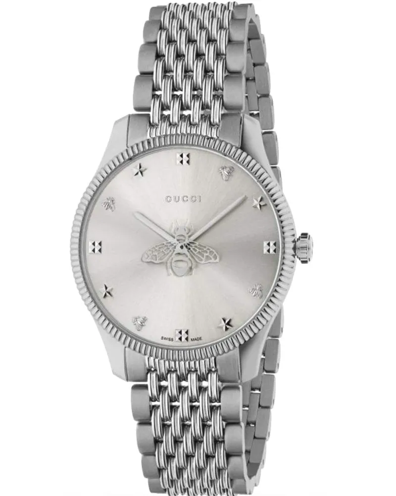 Gucci YA1264153 G-Timeless Damenuhr Silber