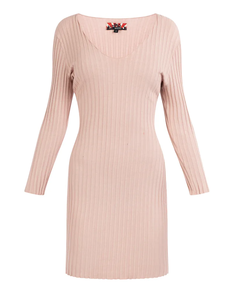 My Mo Kleid aus Rippstrick Damen Rosa Rosa