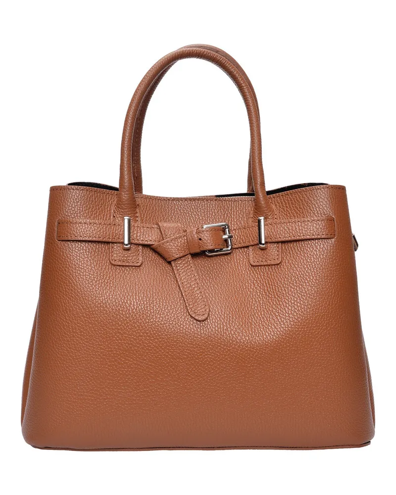Anna Luchini Braun Rindsledertasche Braun