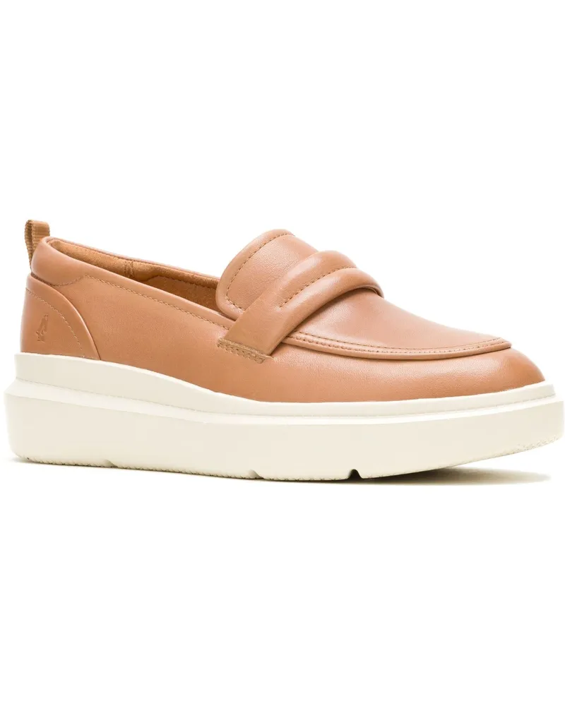 Hush Puppies Joy Penny Leder Damen Loafers in Tan Cognac