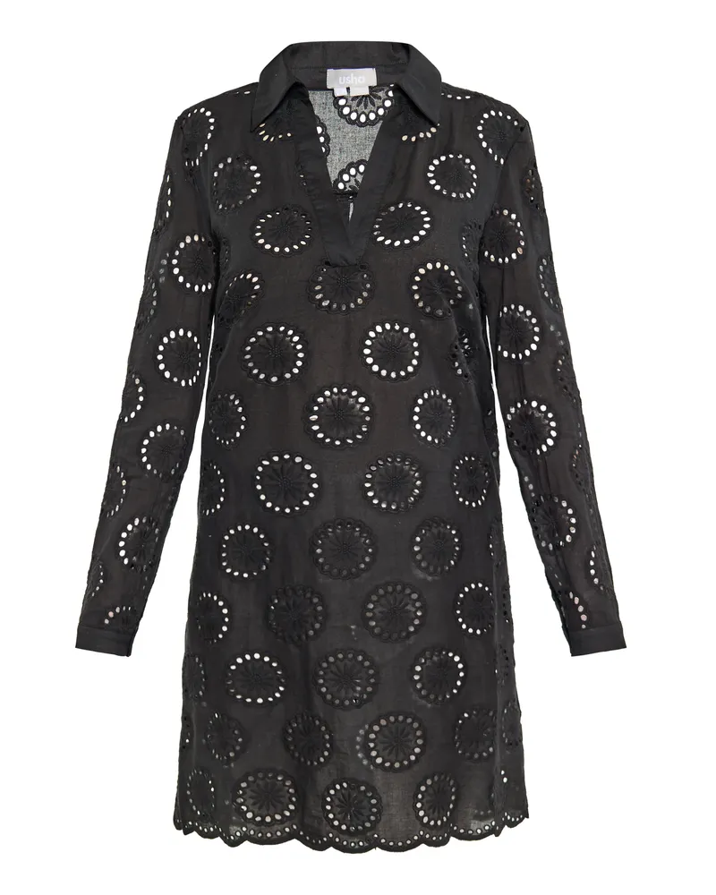 Usha Kleid für Damen - Schwarz Schwarz