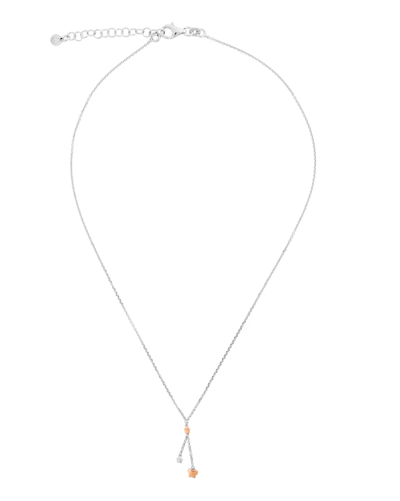 Orphelia Lorelei' Damen-Kette mit Anhänger aus 925er Sterlingsilber, Silber/Rosé, ZK-7386 Silber