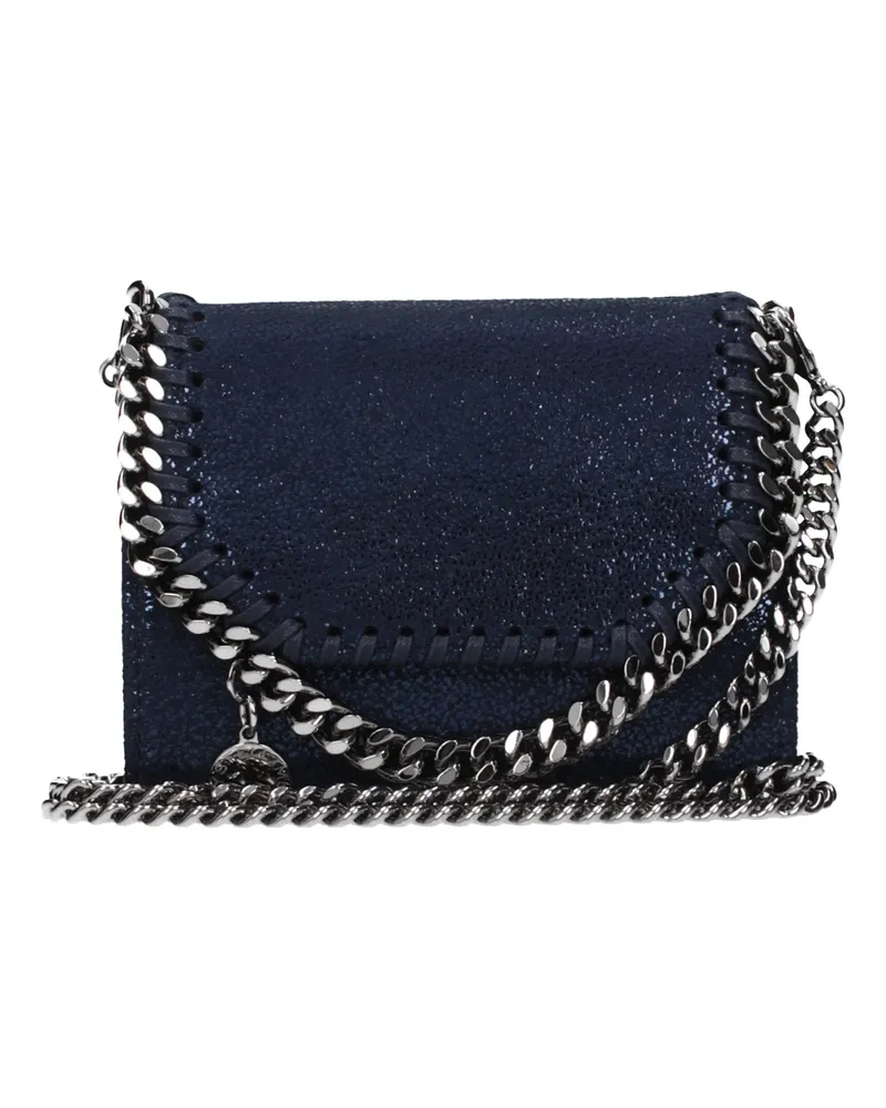 Stella McCartney Blaue Lederbörse Blau
