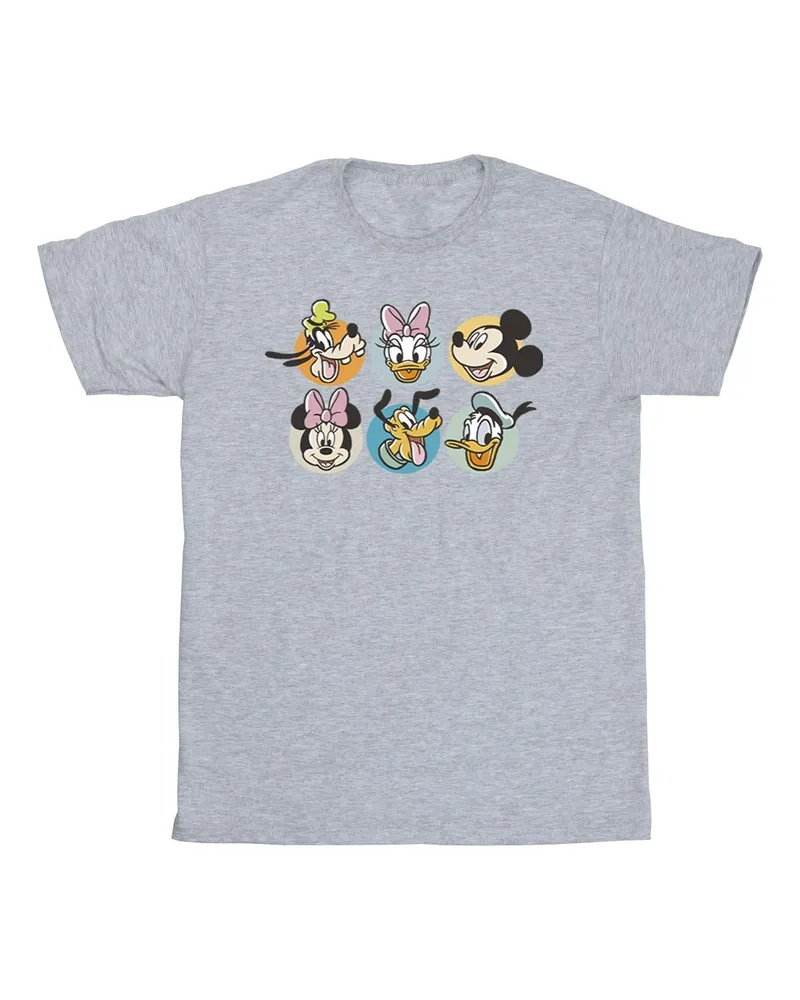 Disney Mickey Mouse and Friends" T-Shirt für Herren (Grau Hellgrau