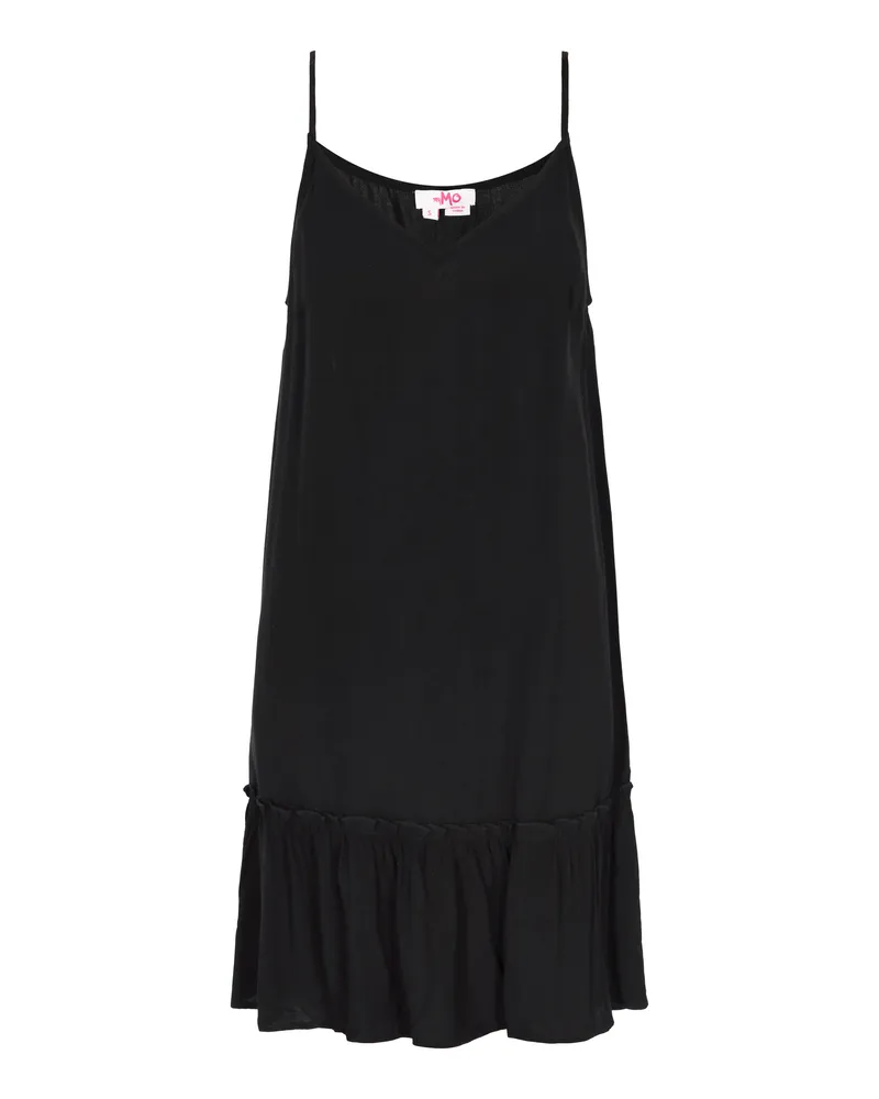 My Mo Kleid für Damen, knielang, figurbetont - Schwarz Schwarz