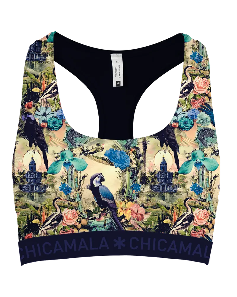 Muchachomalo Chicamala Racerback - Dames Sportbh Mehrfarbig
