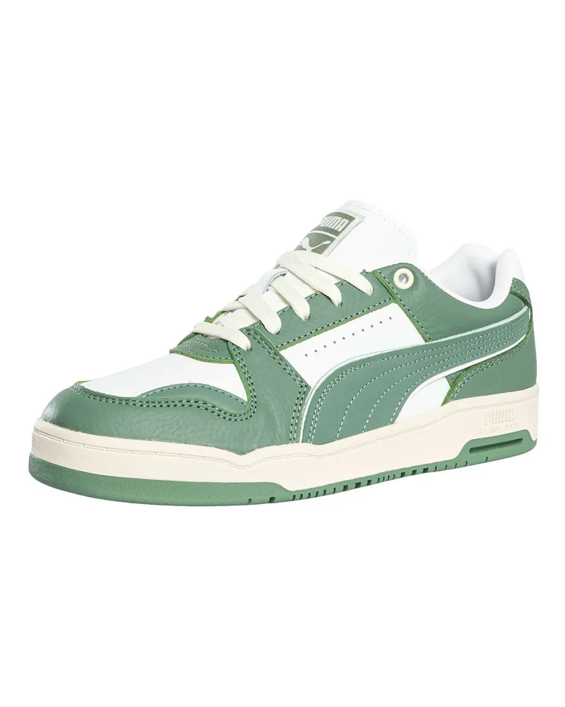 Puma Slipstream Lo Vintage Leder-Sneaker, Weiß Weiß