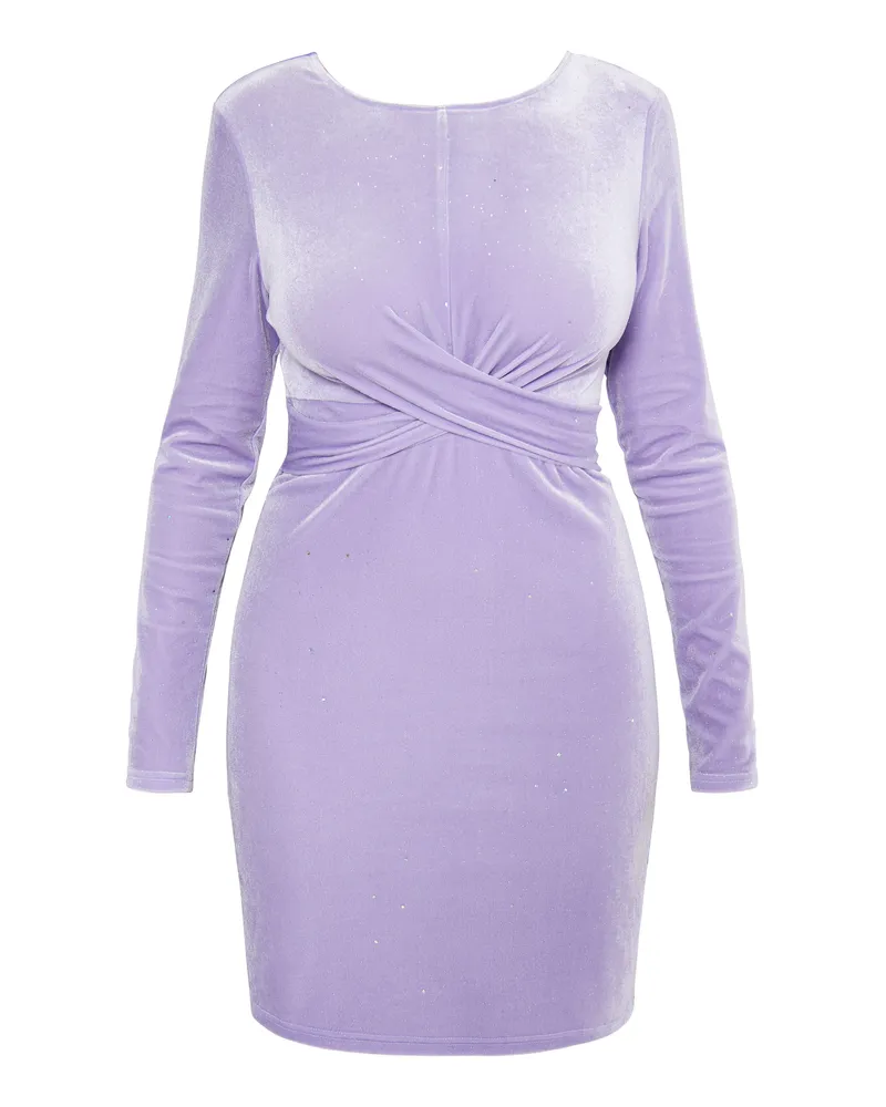 FAINA Glitzerndes Samtkleid für Damen - Violett Violett