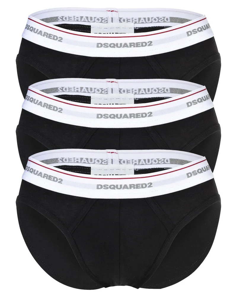 Dsquared2 3er-Pack Briefumschläge Schwarz