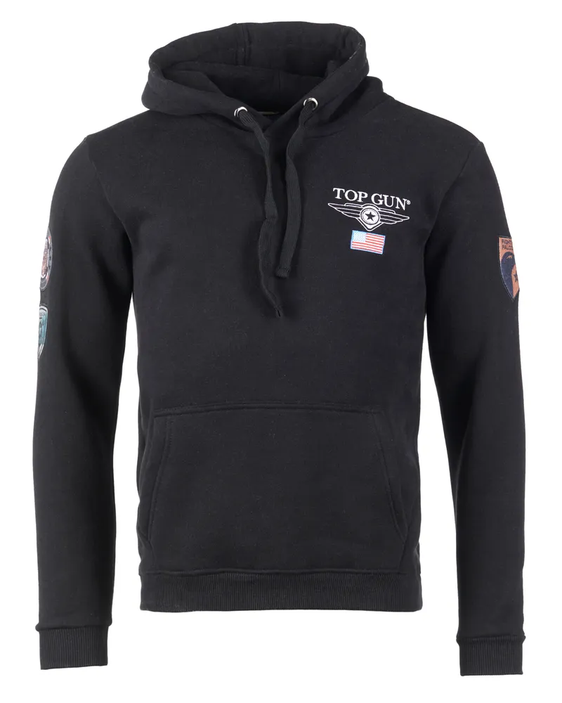Top Gun Hoodie TG20193130 - Schwarz Schwarz