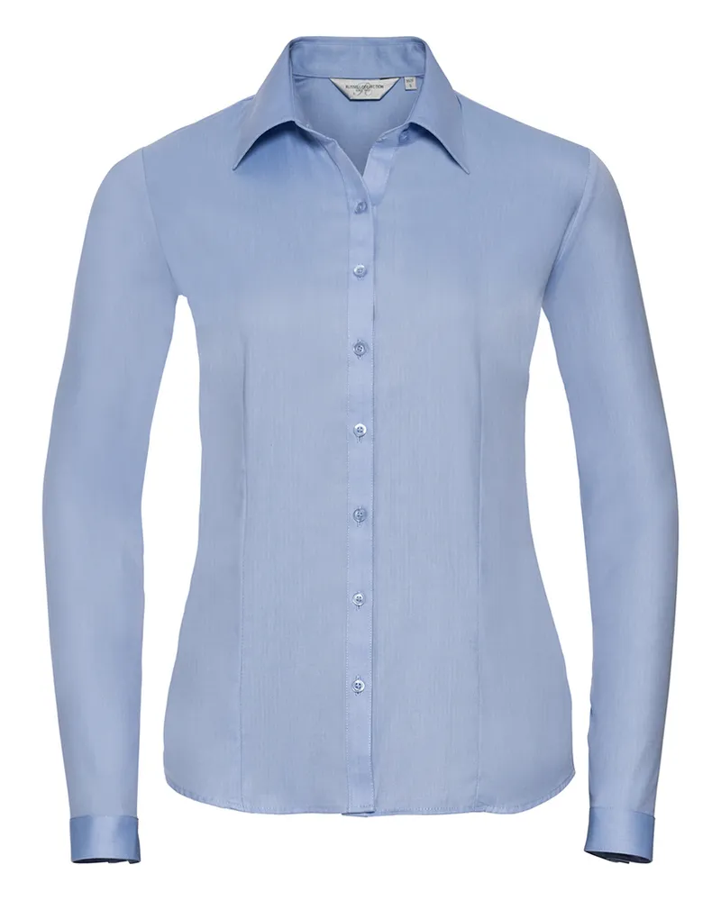 Russell Athletic Russell Collection - Hemd für Damen Langärmlig (Hellblau Blau