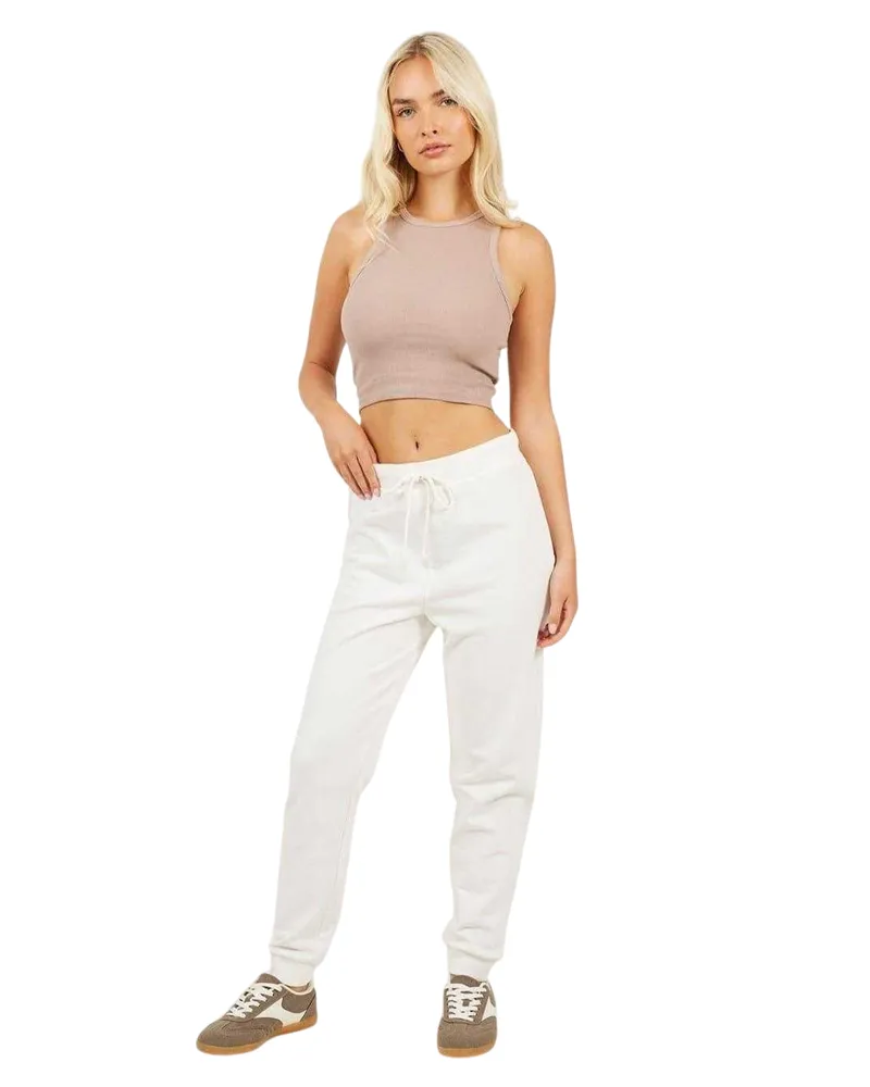 Brave Soul Jogginghosen für Damen (Weiß Weiß