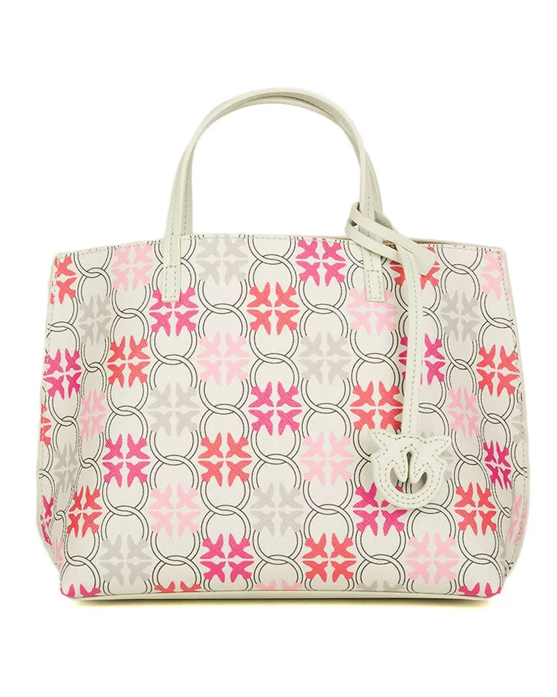 Pinko Carrie Shopper Classic Tasche - Weiß Weiß
