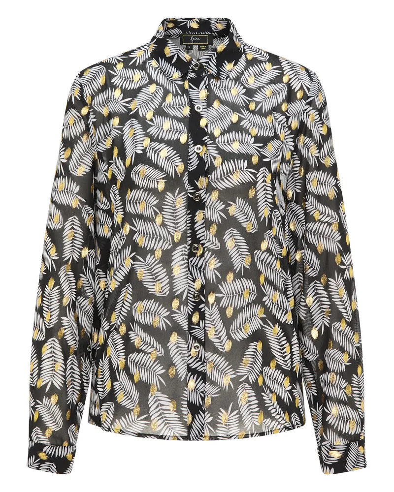 FAINA Bluse Damen Schwarz Mehrfarbig Mehrfarbig